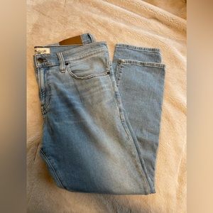 Size 36/30 light wash Madewell jeans.